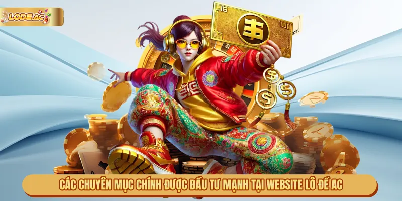 Các chuyên mục chính được đầu tư mạnh tại website Lô Đề AC