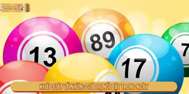 Khái quát về những giá trị nổi bật trong ngày Khái quát về nhóm số nổi bật trong ngày